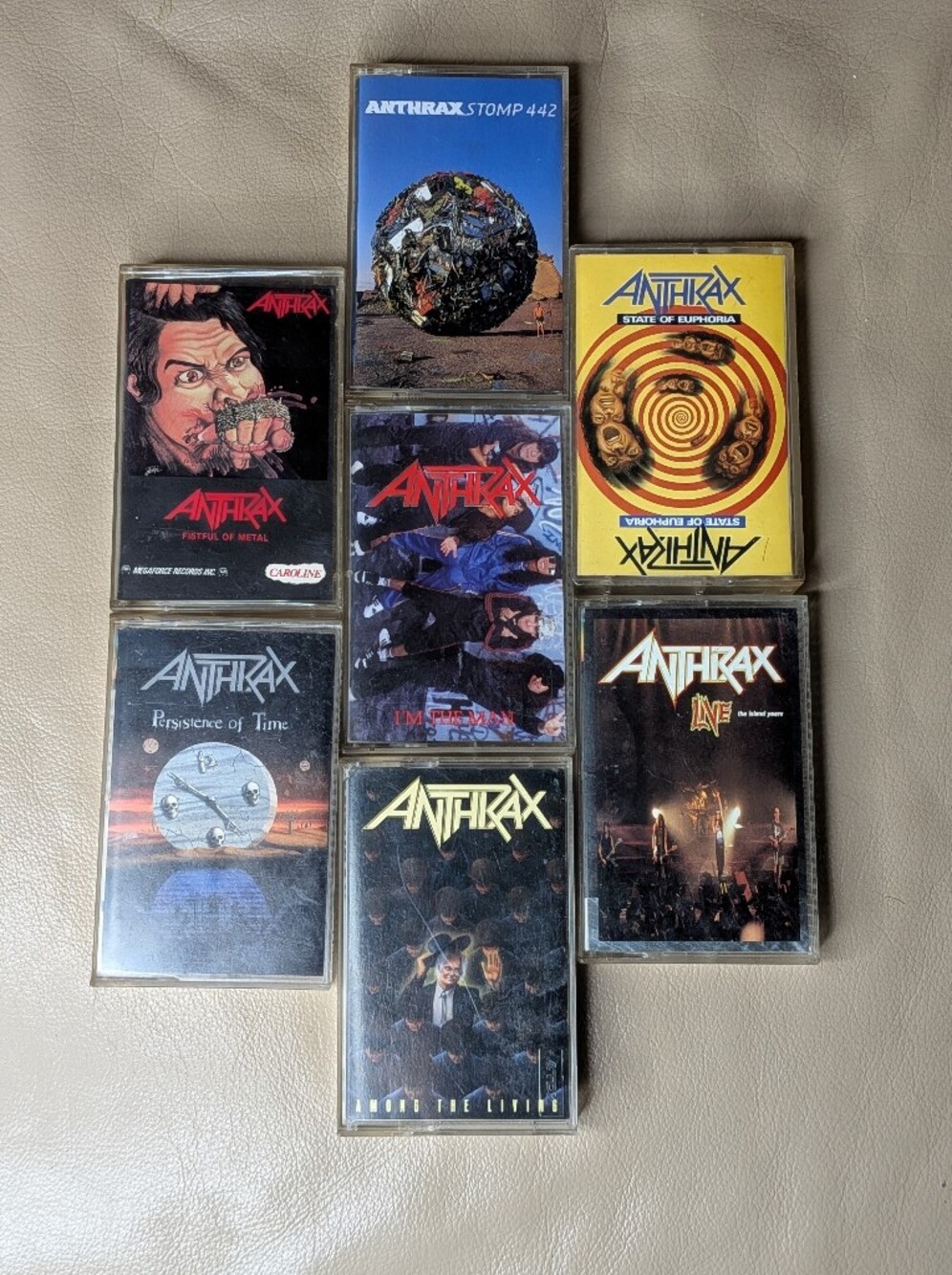 Anthrax Cassette Tape Collection of 7 - All Tested